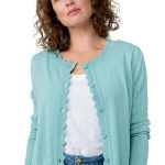 Lucy Organic Cotton Scalloped Knit Cardigan