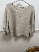 Linen Broderie Anglaise Top - Image 3