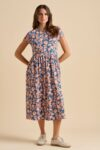 Midnight Garden Midi Dress