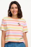 Maggie Soft Retro Stripes Cherry T-Shirt
