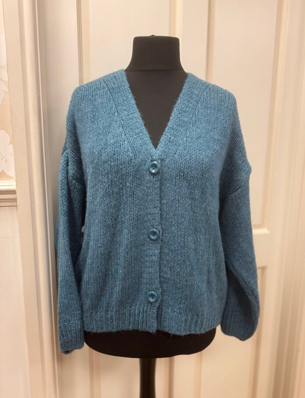 Chunky Knit Button Front Cardigan - Image 1