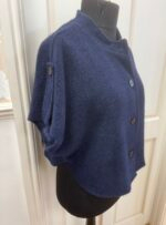 Soft Touch Button Front Poncho - Image 2