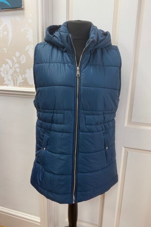 Hooded Pocket Puffer Gilet