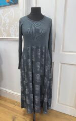 Cotton Mono Print Long Sleeve Venus Dress