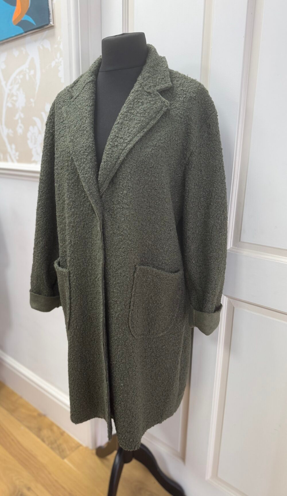 Boucle One Button Coat - Image 4
