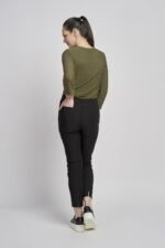 302CT Slim Leg Bengaline Brushed Ankle Grazer - Image 3