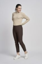 302CT Slim Leg Bengaline Brushed Ankle Grazer - Image 6