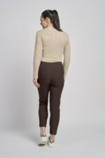 302CT Slim Leg Bengaline Brushed Ankle Grazer - Image 4