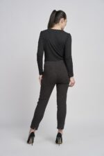 302CT Slim Leg Bengaline Jacquard Ankle Grazer - Image 2