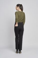 405T Ponte Jean Style Trouser With Pocket Detail - Image 6