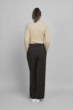 643T Wide Leg Trouser With Side Tape Detail - Image 3