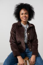 Ash Stretch Cotton Jumbo Cord Jacket - Image 3