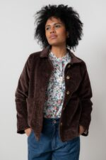 Ash Stretch Cotton Jumbo Cord Jacket - Image 2