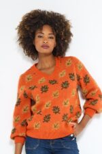 Autumn Days Cosy Leaf Jumper