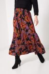 Fabulous Florals Button Front Maxi Skirt
