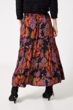 Fabulous Florals Button Front Maxi Skirt - Image 3