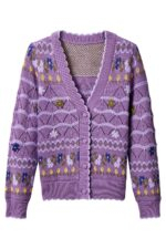 Lily Pointelle Knit and Embroidered Cardigan - Image 5