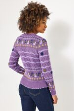 Lily Pointelle Knit and Embroidered Cardigan - Image 4
