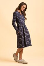 Rowan Navy Dress - Image 4