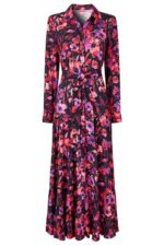 Sophia Floral Maxi Shirt Dress - Image 4