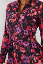 Sophia Floral Maxi Shirt Dress - Image 2