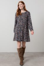 Spruce Ditsy Print Swing Dress Cosmos - Image 5