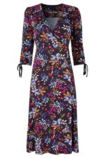 Winter Walks Leaf Print Jersey Dress - Image 5