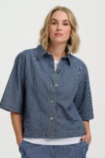 Amity Jacket Stripe Denim