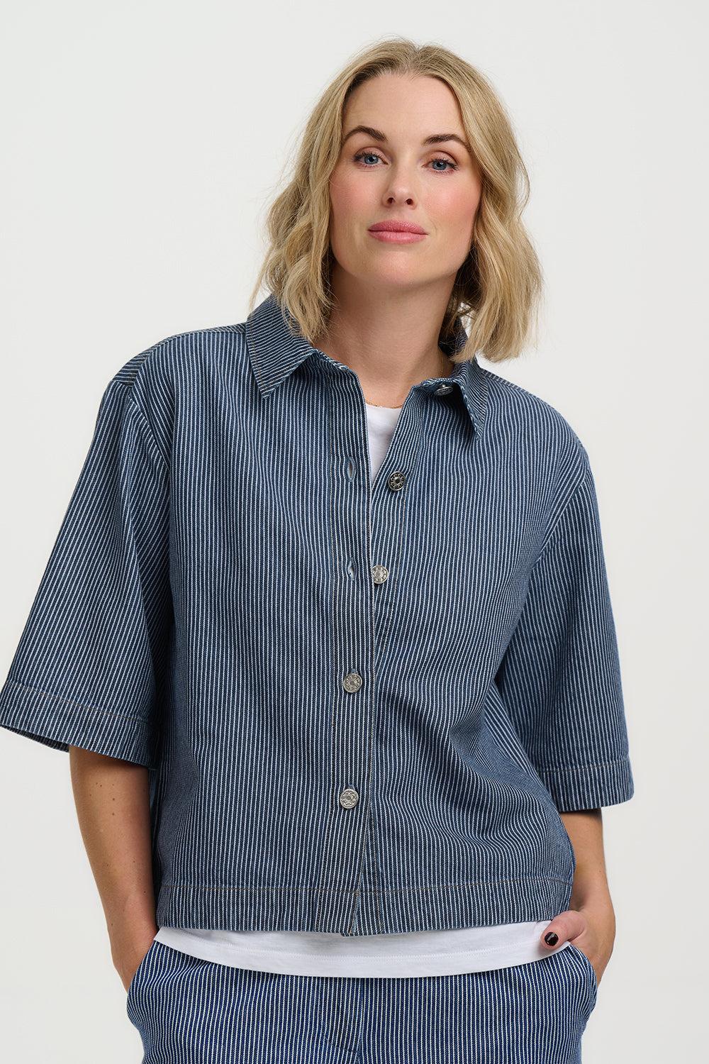 amity-jacket-blue-stripe-denim5 Amity Jacket Stripe Denim - Image 1