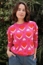 Andi Jumper Geo Hearts