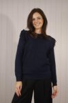 Woollen Shoulder Fringe Jumper