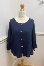 Cotton Button Front Top 9163