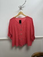 Cotton Button Front Top 9163 - Image 4