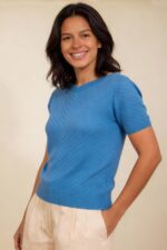 Boatneck Short Sleeve Jumper