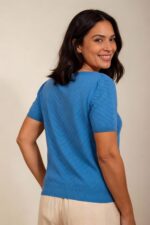 Boatneck Short Sleeve Jumper - Image 2