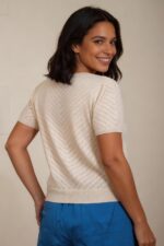 Boatneck Short Sleeve Jumper - Image 6