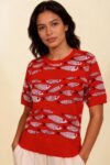 Fish Short Sleeve Crew Jumper