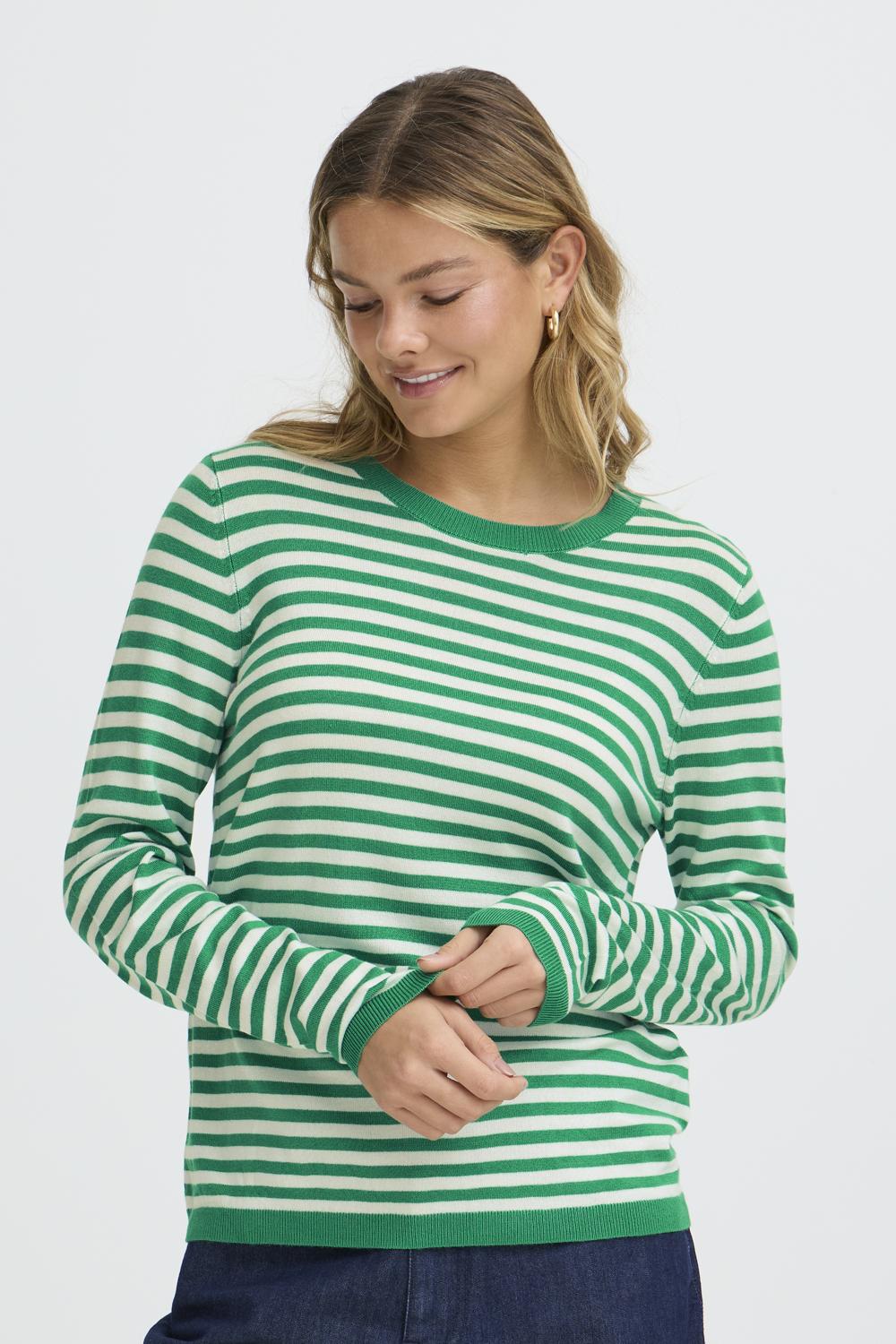 frmary-pullover-bosphorus-stripe5 FRMary PU 10 Stripe Jumper - Image 1