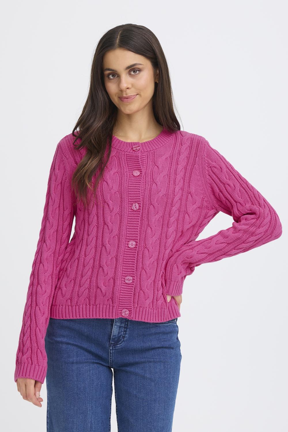 frvivian-cardigan-very-berry2 FRVivian Car 1 Cardigan - Image 1