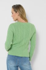 Penny Embroidered Floral Cable Knit - Image 4