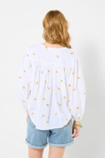 Sunshine Embroidered Cotton Blouse - Image 5