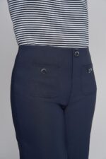 638C Wide Leg Culotte with Button Detail - Image 2