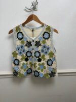 Beaded Crochet Waistcoat - Image 2