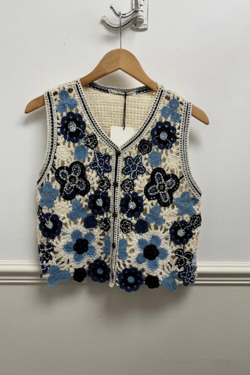 Beaded Crochet Waistcoat