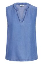 BYKosmo Sleeveless Embroidered Shirt - Image 4