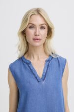 BYKosmo Sleeveless Embroidered Shirt - Image 3