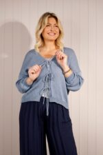 Tie Front Knitted Cardigan - Image 3