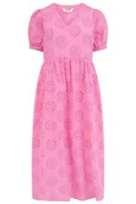 Kim Broderie Anglaise Midi Smock Dress - Image 4