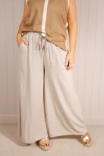 Drawstring Palazzo Pants - Image 3
