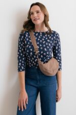 Monica 3/4 Sleeve Top Verbena - Image 3